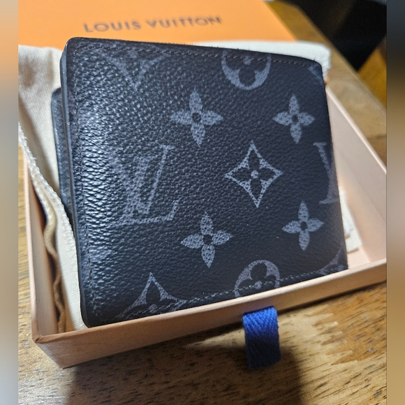 Louis Vuitton Wallet Canvas Black & Grey Mint Condtion 100% Authentic - Picture 5 of 16